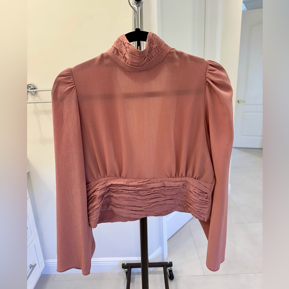 Zara top - long sleeve blush color size M